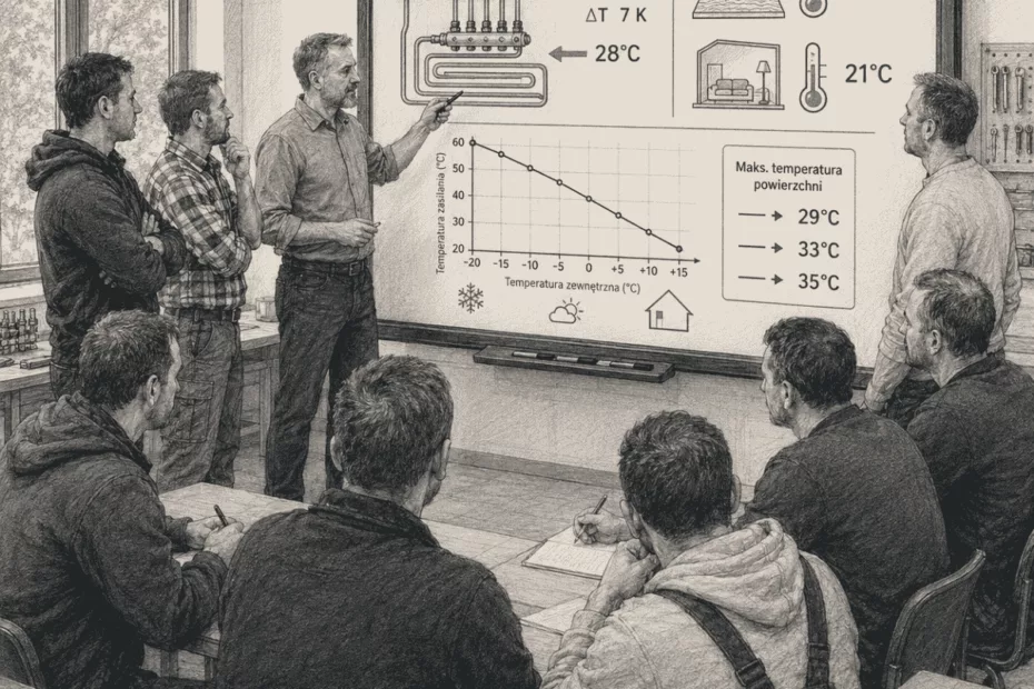 Jaka jest optymalna temperatura ogrzewania podłogowego