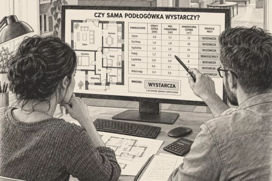 Czy ogrzewanie podłogowe może być jedynym źródłem ciepła Kalkulator mocy.