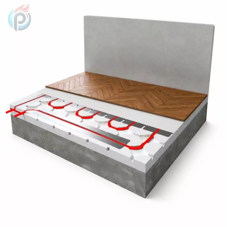 Przekrój systemu suchego Comfort Floor Dry