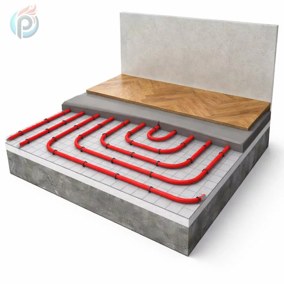 Montaż izolacji i rur w systemie Comfort Floor Standard