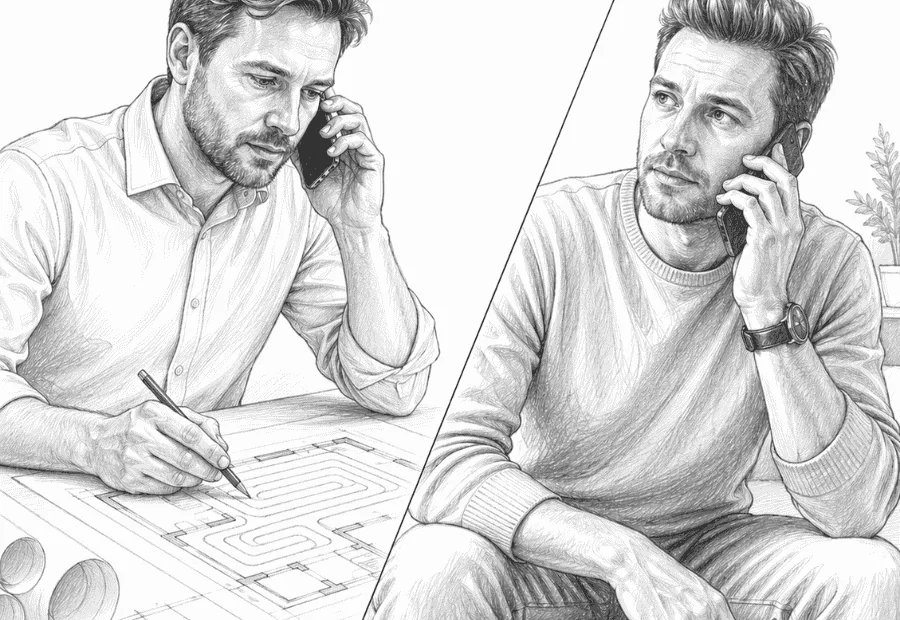 Szkic inżynieryjny przedstawiający najczęstsze błędy na budowie, które psują nawet najlepszy projekt ogrzewania podłogowego.