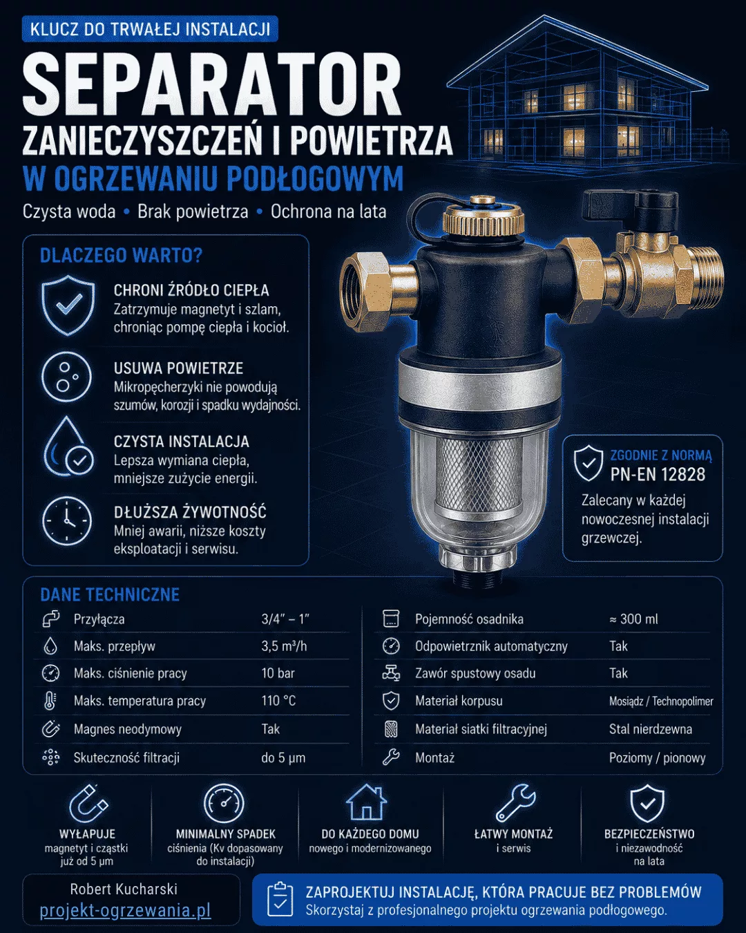 Miniatura infografiki technicznej separatora