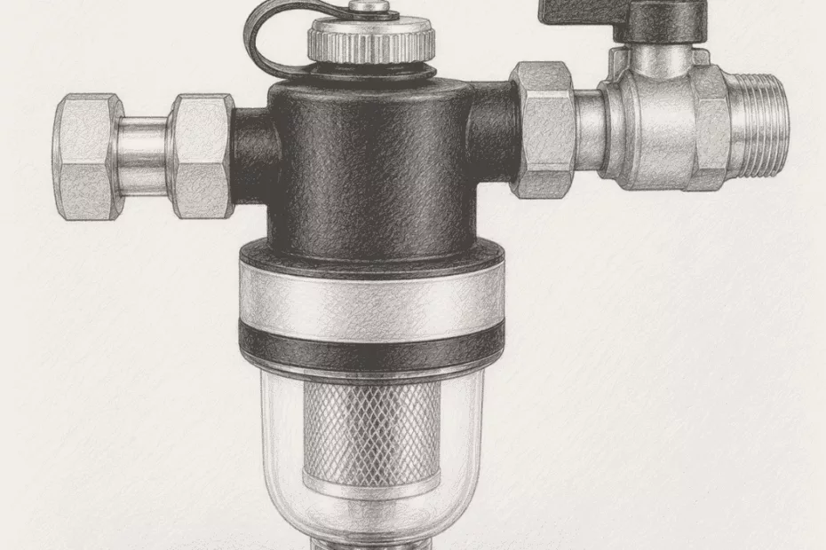 Separator zanieczyszczeń i powietrza w ogrzewaniu podłogowym – magnetyczny separator 2w1 do ochrony pompy ciepła i instalacji centralnego ogrzewania.
